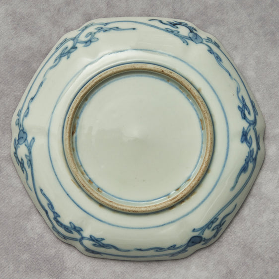 Kutani Daishoji Hexagonal Small Dish