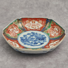 Kutani Daishoji Hexagonal Small Dish