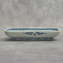 Imari Blue and White Rectangular Dish